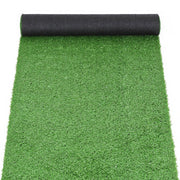 Prime Turf Artificial Grass Turf Rug Fake Grass 2 Rolls 15mm Height 50cm x 2m Indoor Outdoor Synthetic Grass Mat Carpet with Drainage Holes Plastic Plant