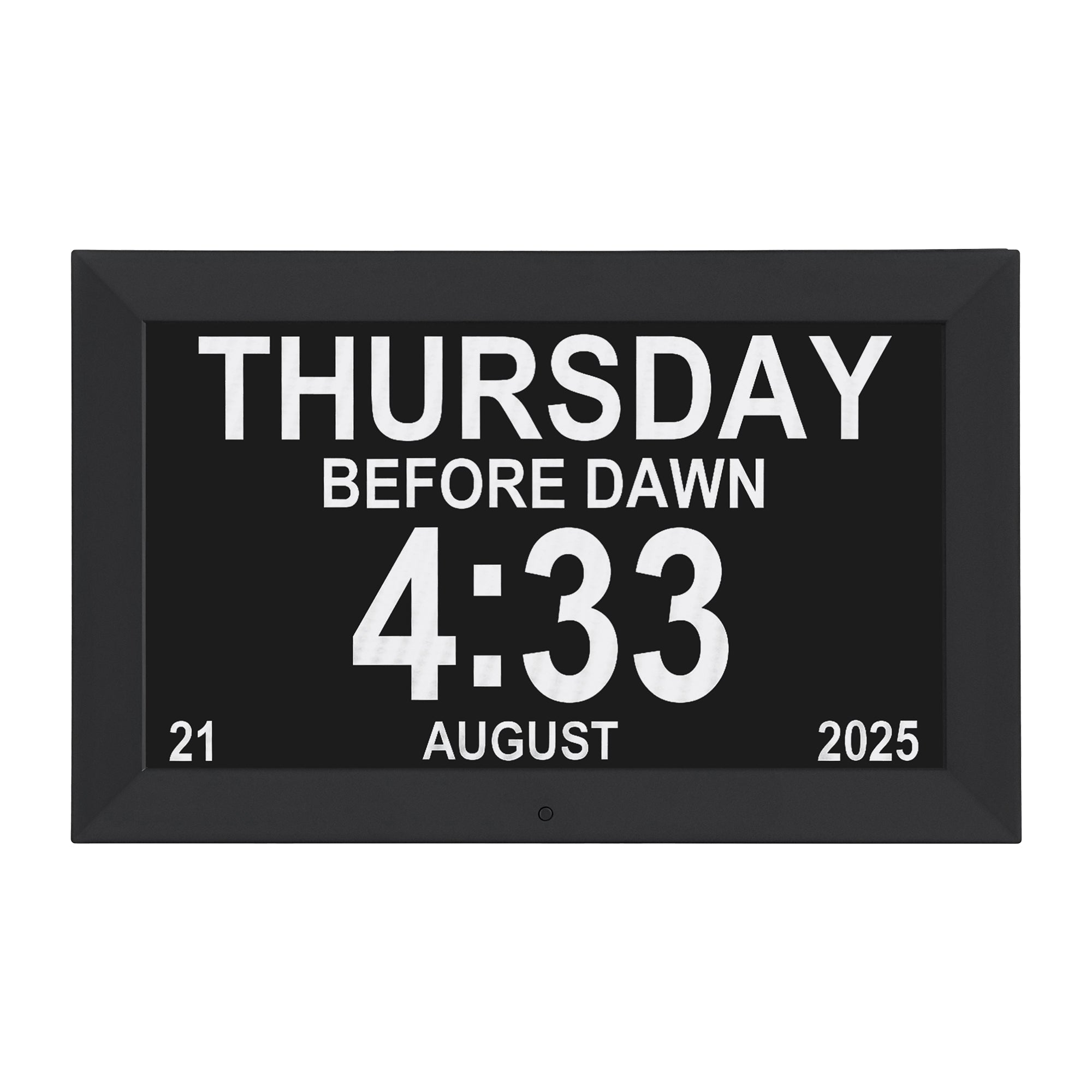 Artiss 10" Digital Day Clock Alarm Calendar Dementia Date Week Desk Clocks Black