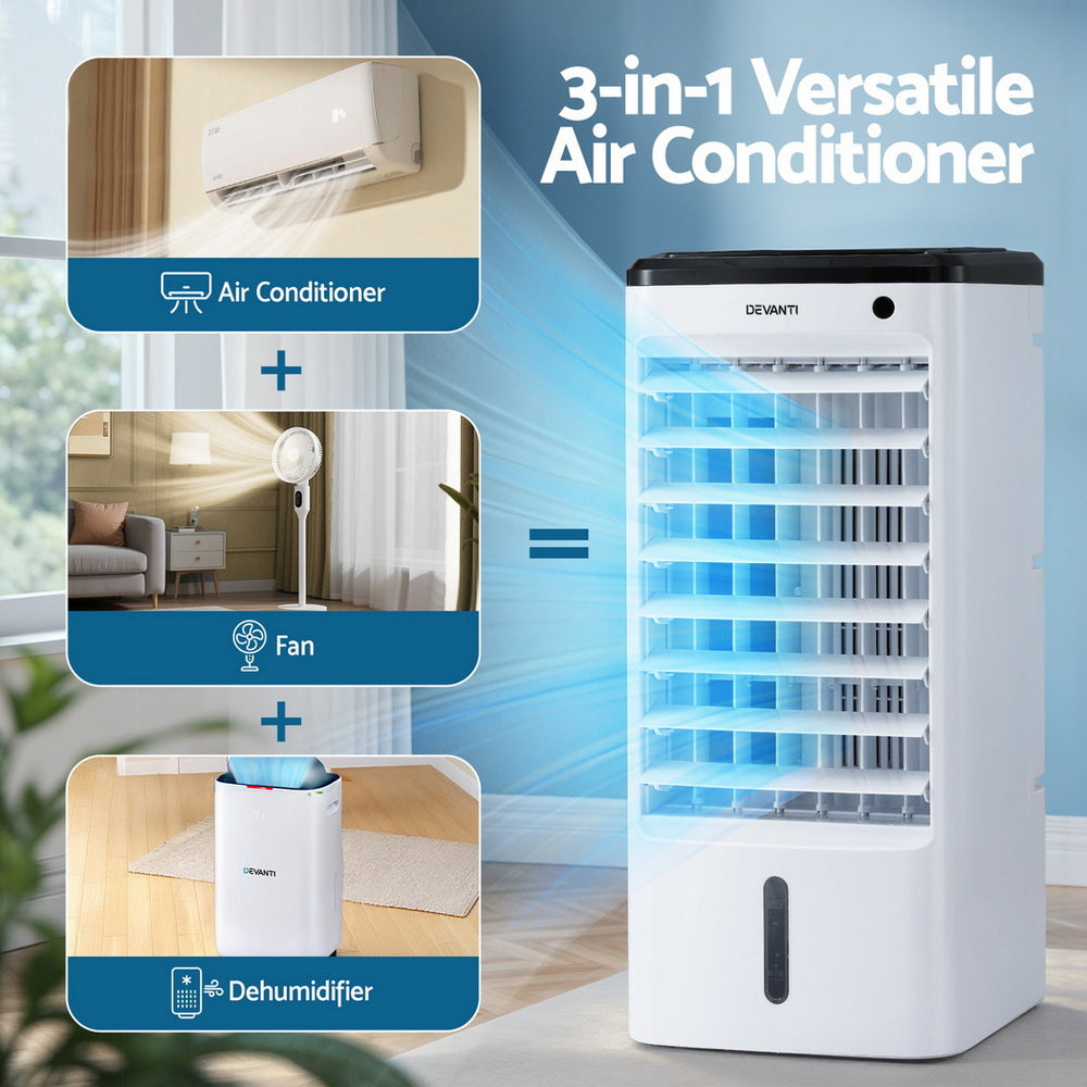 Evaporative Air Cooler Conditioner w/ Remote 4L