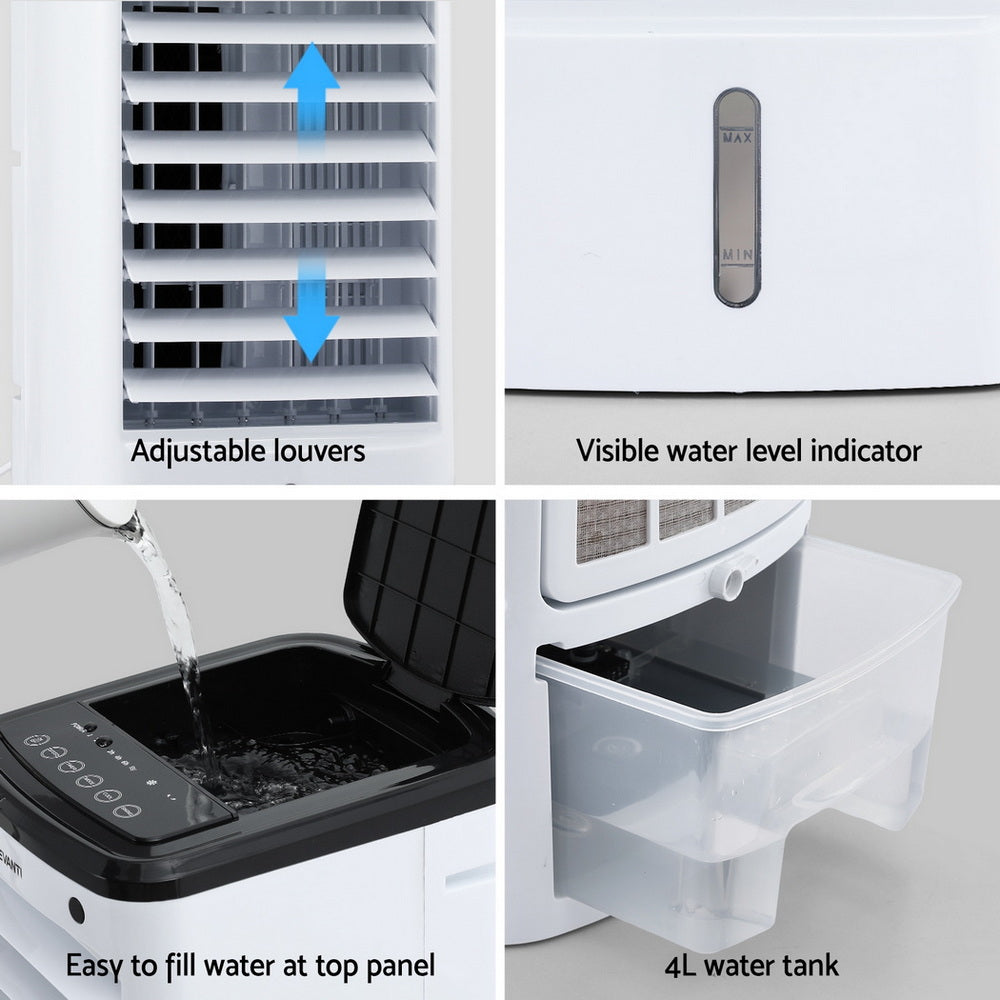 Evaporative Air Cooler Conditioner w/ Remote 4L
