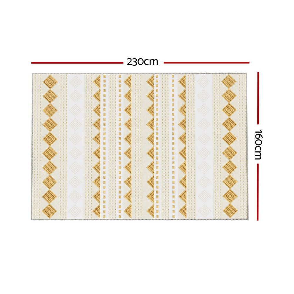 Artiss Rug 160x230cm Area Rug Washable Mat Large Carpet Soft Short Pile Ella