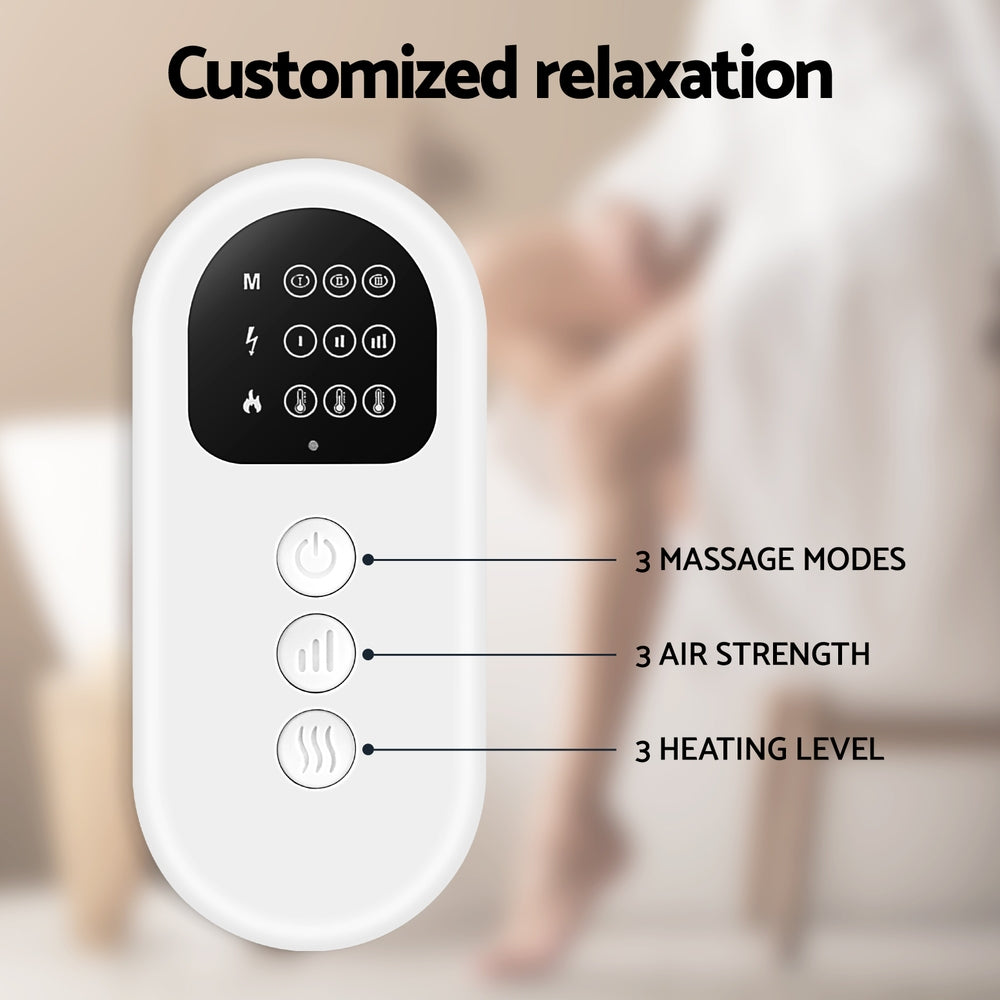 Livemor Leg Massager Heated Air Compression Calf Relaxation