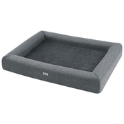 Pet Bed Dog Cat Large Calming Soft Sofa Cushion Grey