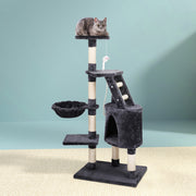 TGO Cat Tree 120cm Tower Scratching Post Scratcher Wood Condo House Bed Toys