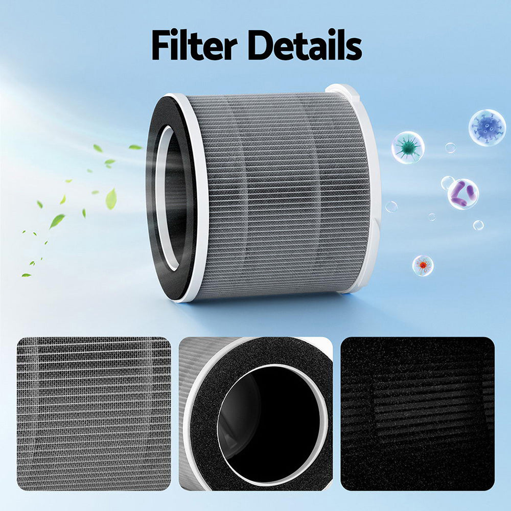 Air Purifier 3-layer HEPAh11 Filter Home Freshener Carbon PM2.5 Remover