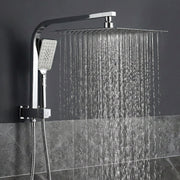 12" Rain Shower Head Set with 3-Mode Handheld Brass High Pressure WELS Chrome