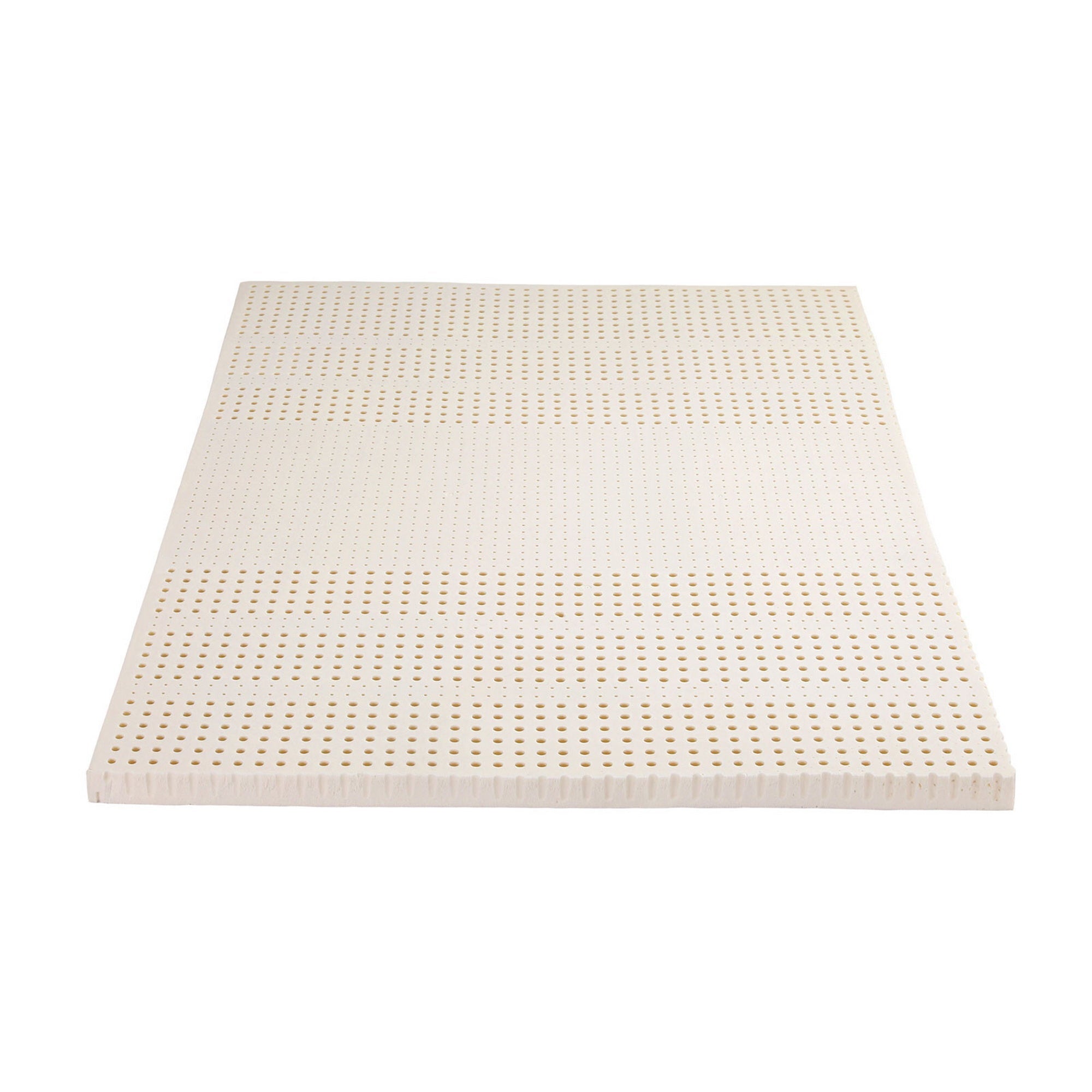 Giselle Bedding Latex Topper 100% Natural Latex Toppers 7-zone w/ Ice Silk Cool-touch Fabric Cooling Cover Double 5cm
