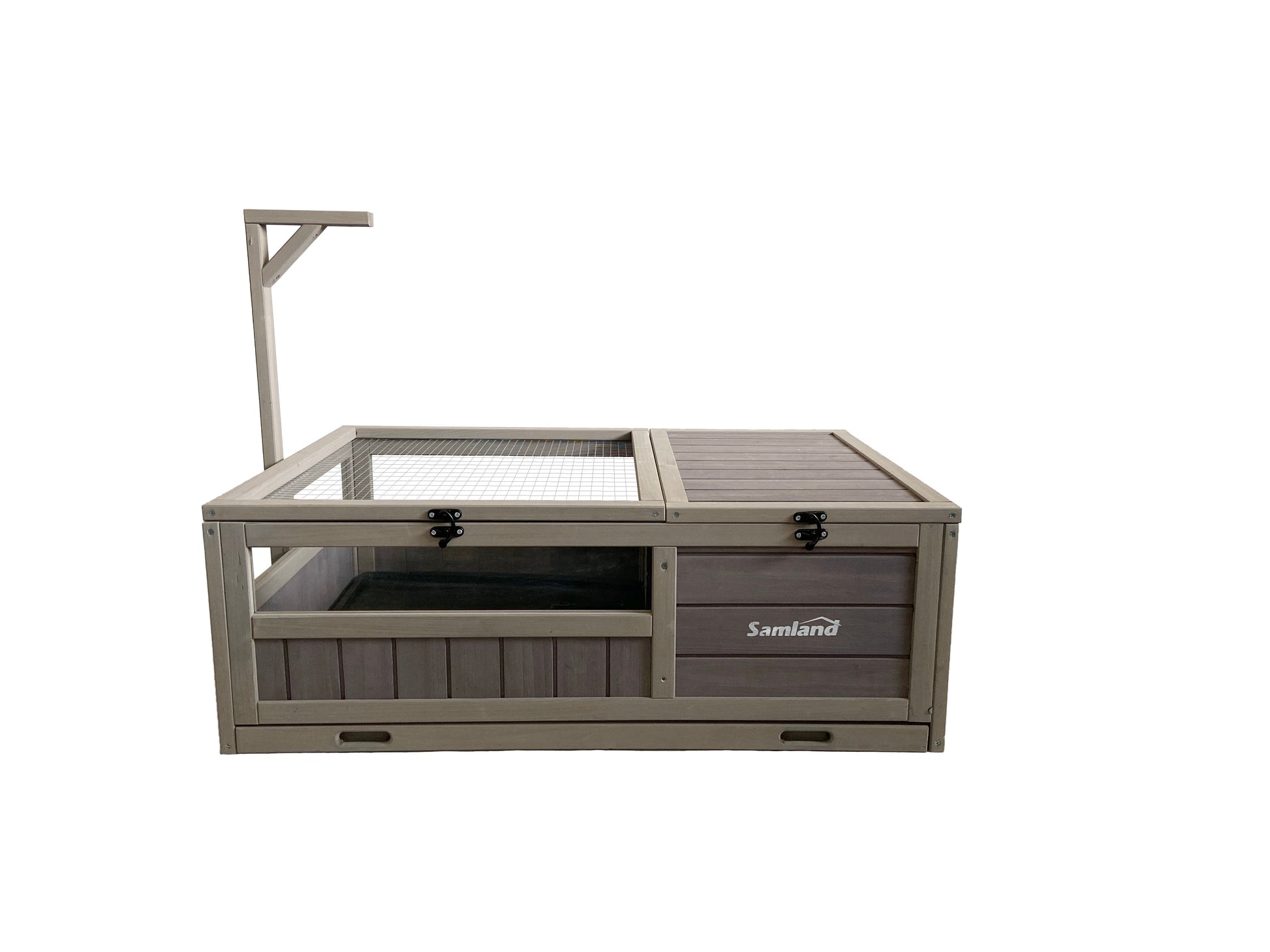 Wooden Tortoise House Cage, Indoor Enclosure House Reptile Habitat Cage Box