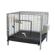 Stackable Rabbit Cage with Feeder Water Bottle