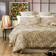 Leopard European Vintage Washed Printed Cotton Quilt Cover Set by Renee Taylor Double