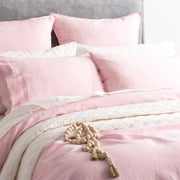 Cavallo Stone Washed 100% French Linen Rose Quilt Cover Set by Renee Taylor Queen