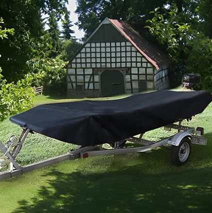 17-19FT：600cm*310cm Boat Cover Trailerable Marine Grade 210D grey