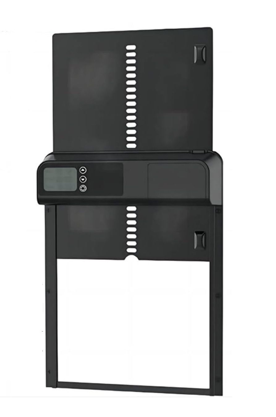 Automatic Chicken Coop Door with Timer & LCD Screen, Anti-Pinch Safety, Easy Battery Operation & Weatherproof for Outdoor Coops