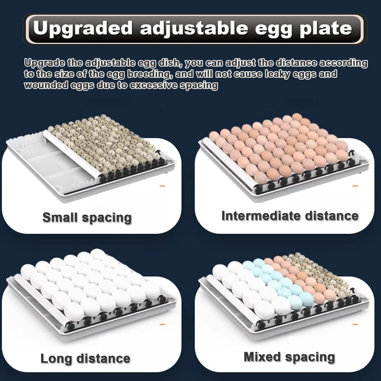 70 Egg Incubator with Automatic Turning, LED Display, Humidity & Temperature Control, Auto Water System & Built-in Egg Candler for Chicken, Duck, Quail, Goose
