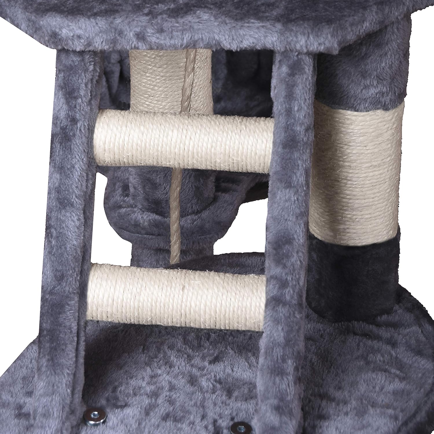 120cm Cat Tree for Indoor Cats with Condo, Hammock & Plush Perchfor for Kittens & Adult Cats