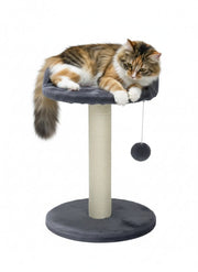 Cat Tree Tower for Indoor Cats with Plush Perch, Sisal Scratching Post & Hanging Ball Toy for Kittens or Small Breeds