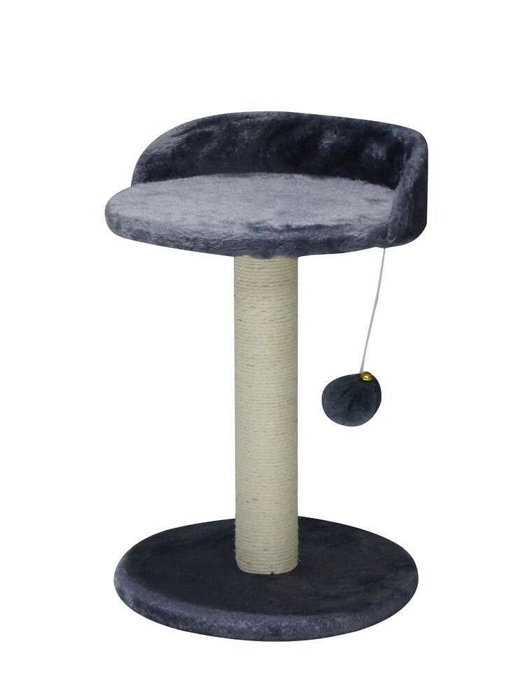 Cat Tree Tower for Indoor Cats with Plush Perch, Sisal Scratching Post & Hanging Ball Toy for Kittens or Small Breeds