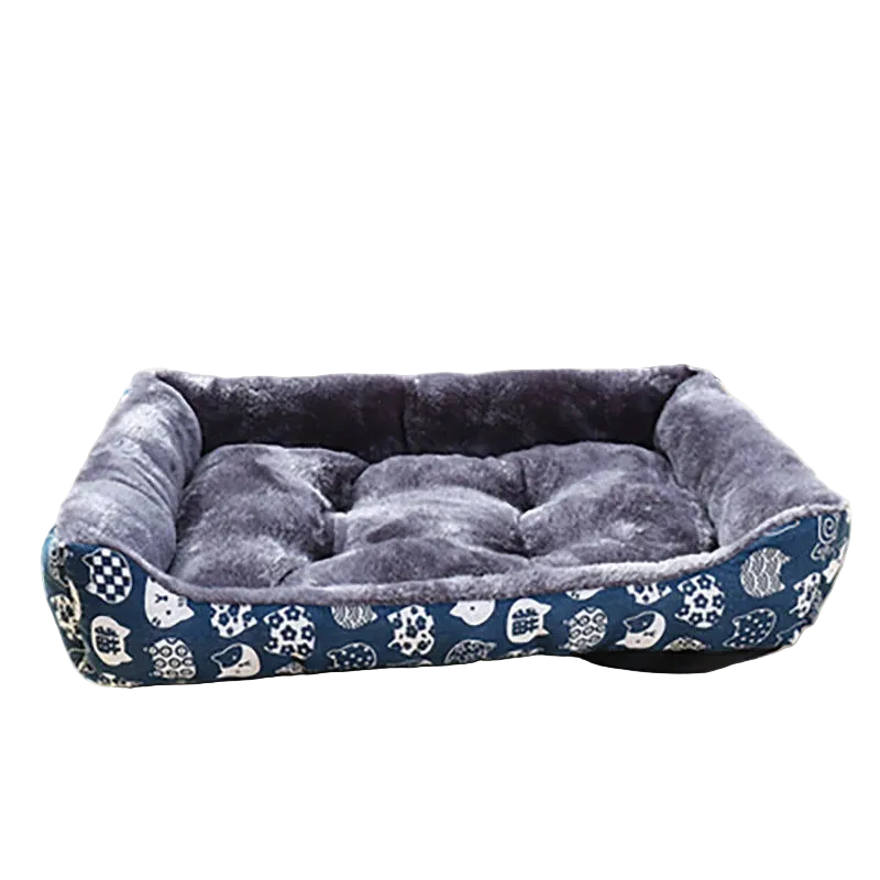 Small to Large Pet Dog Bed Sofa Mats Blue
