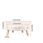 Luxury Round Pet Sofa Bed 40cm Soft Cushion Anti-skid