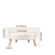Luxury Round Pet Sofa Bed 60cm Soft Cushion Anti-skid