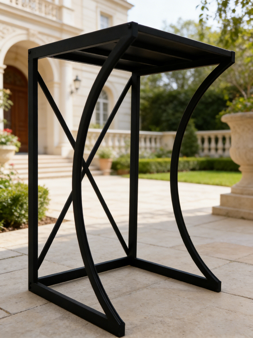 Portable Dryer Rack Heavy Duty Steel Capacity Black for Washer/Dryer/Mini Fridge