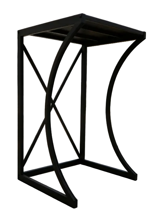 Portable Dryer Rack Heavy Duty Steel Capacity Black for Washer/Dryer/Mini Fridge