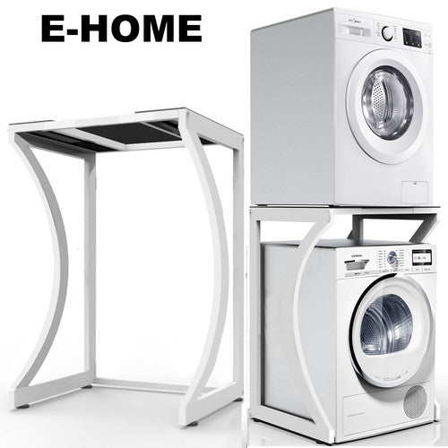 Portable Dryer Rack Heavy Duty Steel Capacity white for Washer/Dryer/Mini Fridge