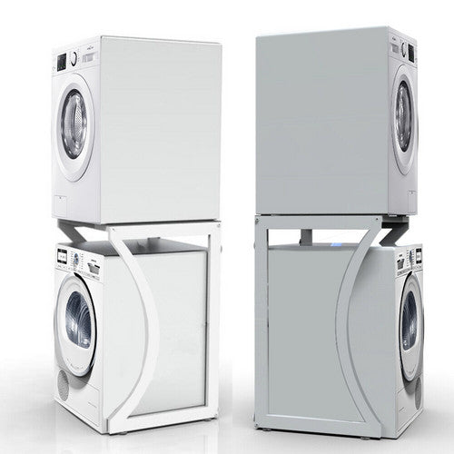 Portable Dryer Rack Heavy Duty Steel Capacity white for Washer/Dryer/Mini Fridge
