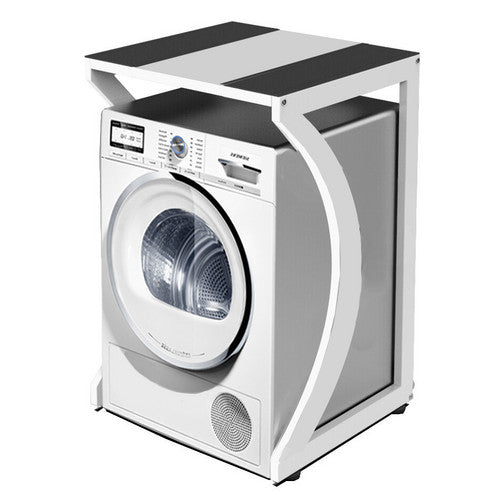 Portable Dryer Rack Heavy Duty Steel Capacity white for Washer/Dryer/Mini Fridge