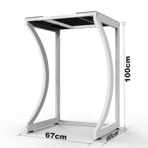 Portable Dryer Rack Heavy Duty Steel Capacity white for Washer/Dryer/Mini Fridge