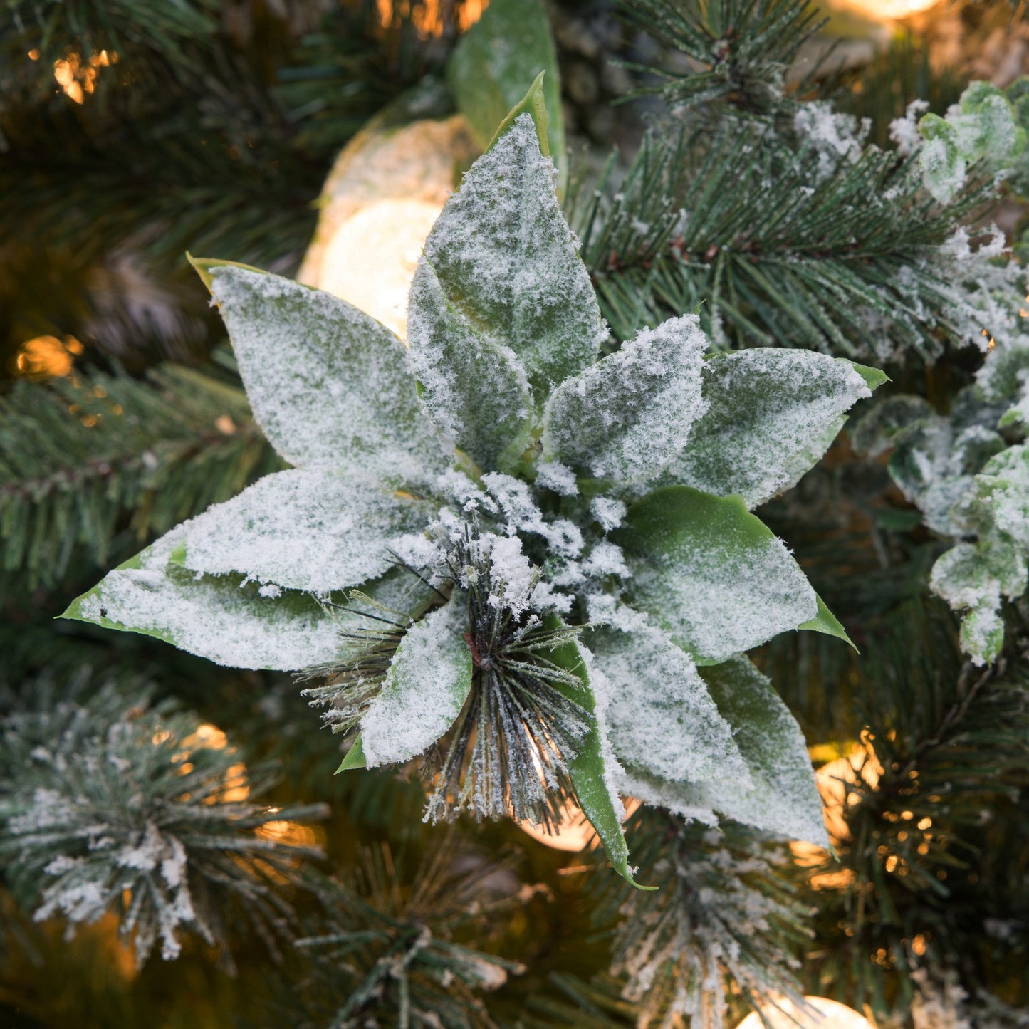 Christabelle Snowy Crown Pine 2.7m Multicolour Pre-Lit Christmas Tree with 2429 Tips