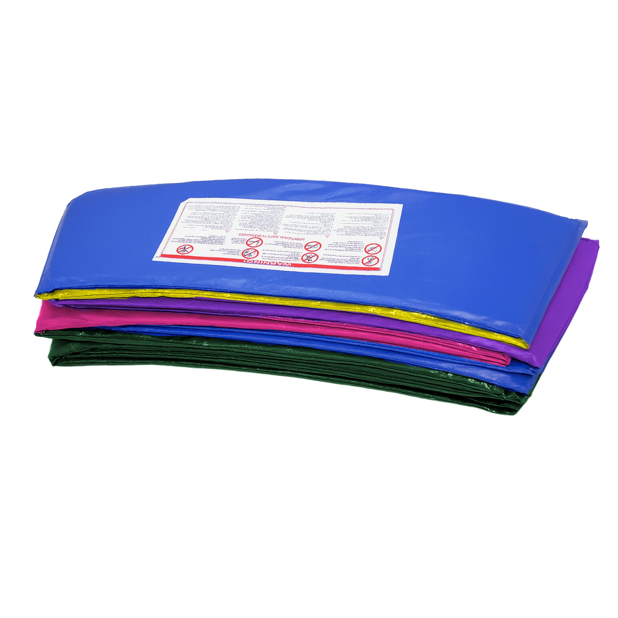 Kahuna 6ft Trampoline Replacememnt Safety Pad Cover and Spring Jumping Bounce Mat Rainbow