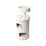 PURRING Multi-Level Sisal Barrel Cat Tower  - 95cm