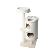 PURRING Plush & Sisal Barrel Cat Tower - 122cm