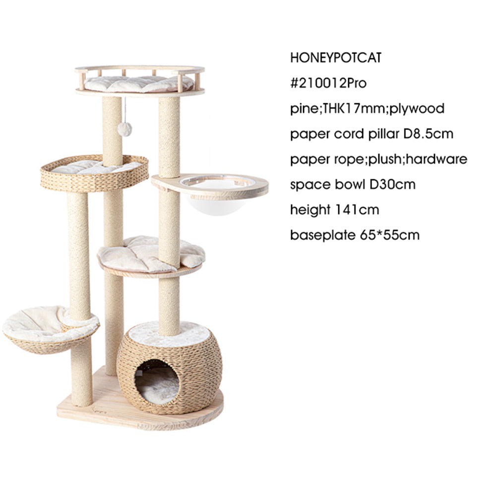 Cosy Woven Cat Perch - 141.5cm