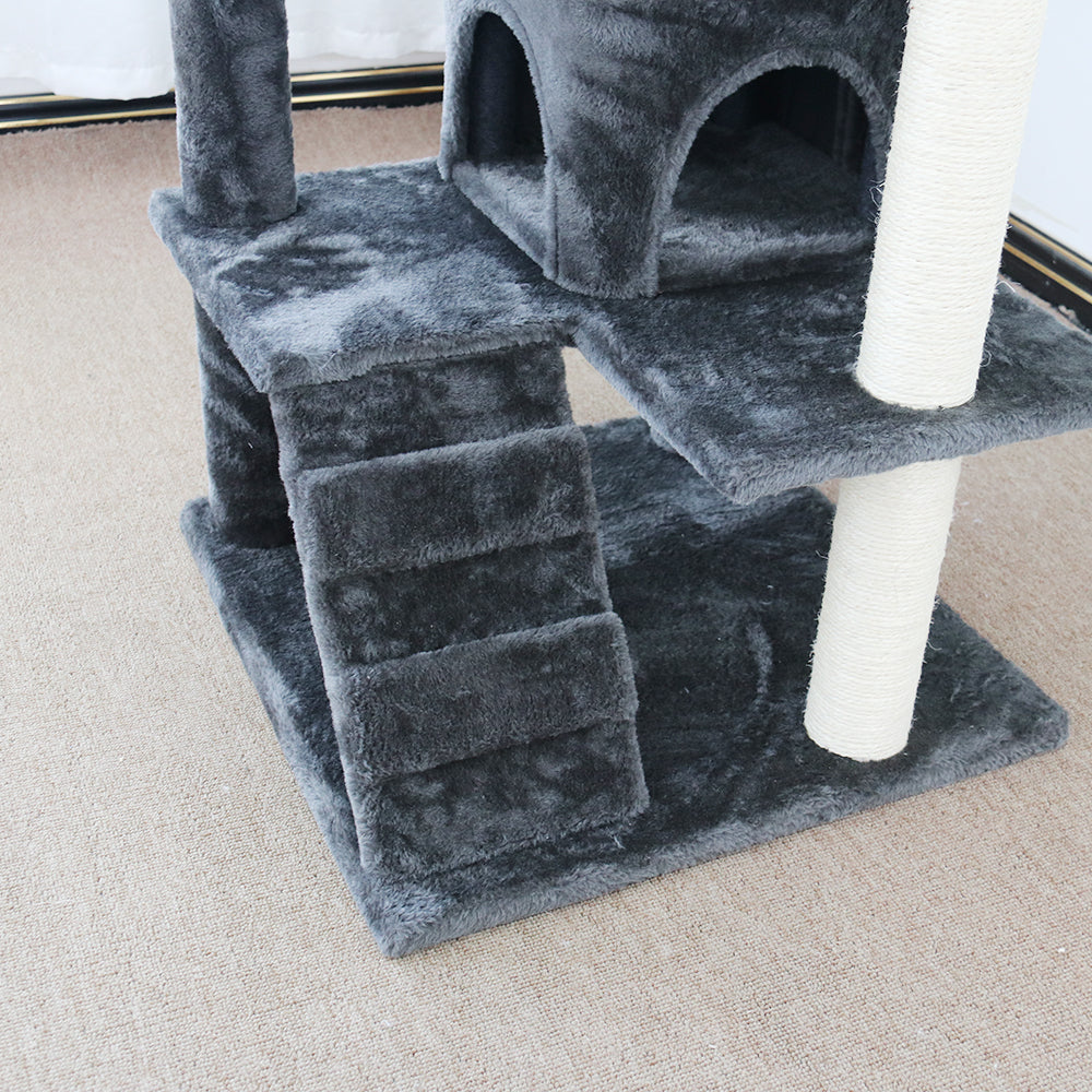 Chipboard Flannel Cat Scratching Tree - Abstract Deluxe 50x50x127cm