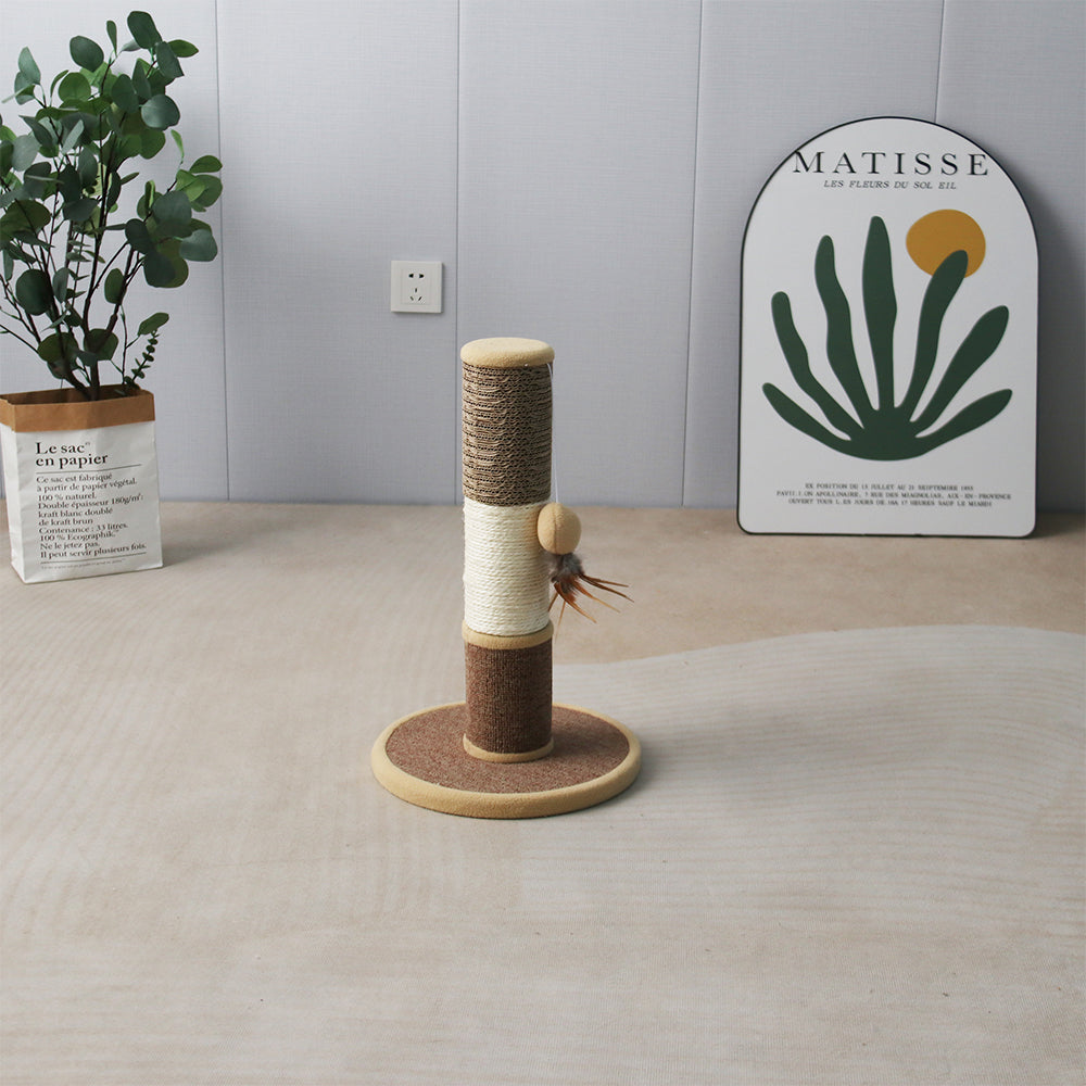 Sisal Cat Scratching Post With Hanging Cat Toy