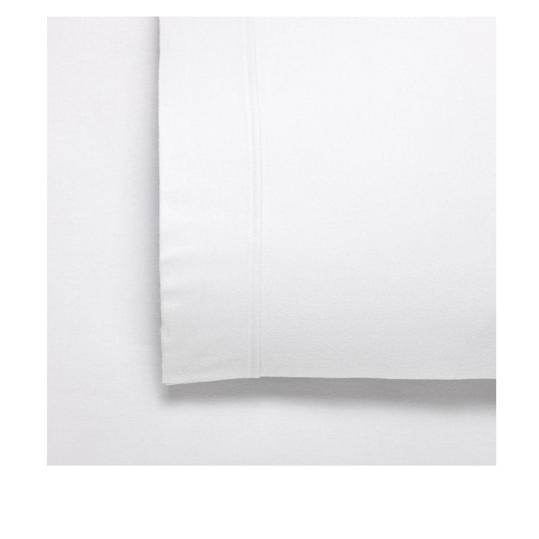 Bianca Fletcher Flannelette Cotton Sheet Set White Super King