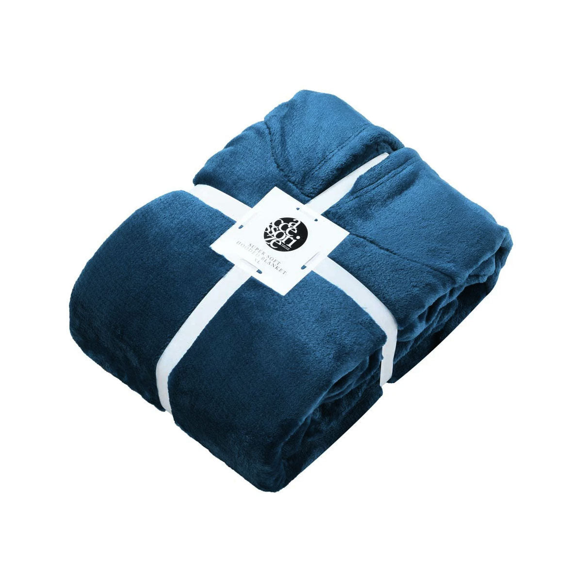 Ink Blue Super Soft Hooded Blanket Extra Large