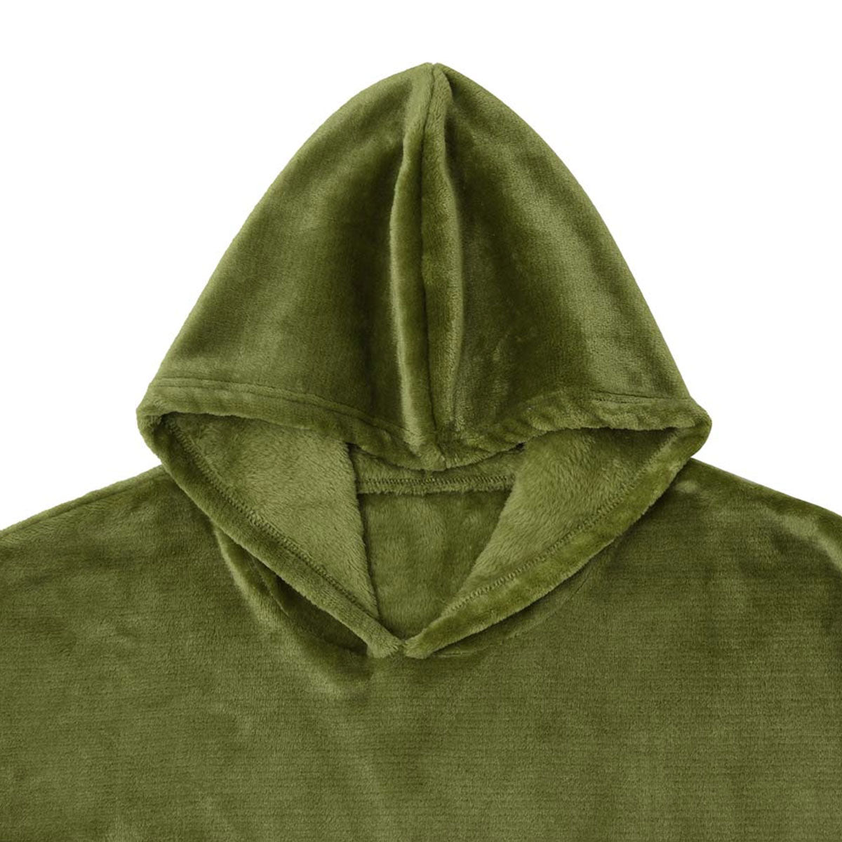 Moss Green Super Soft Hooded Blanket Extra Large