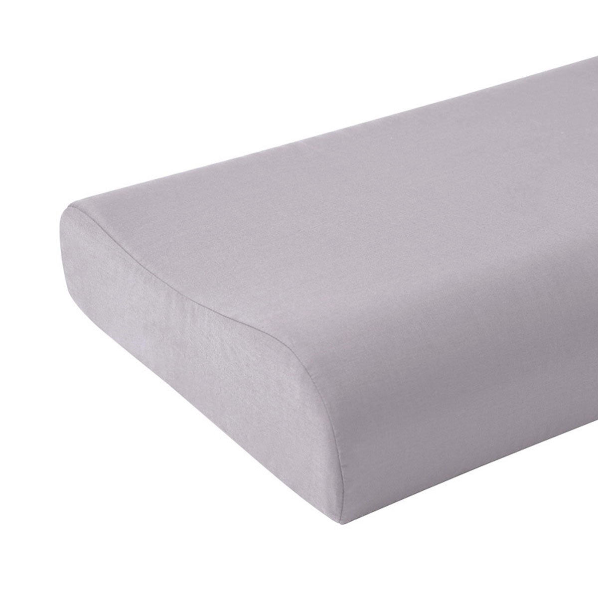 Silver Cotton Rich Contour Pillowcase 40x60x12cm