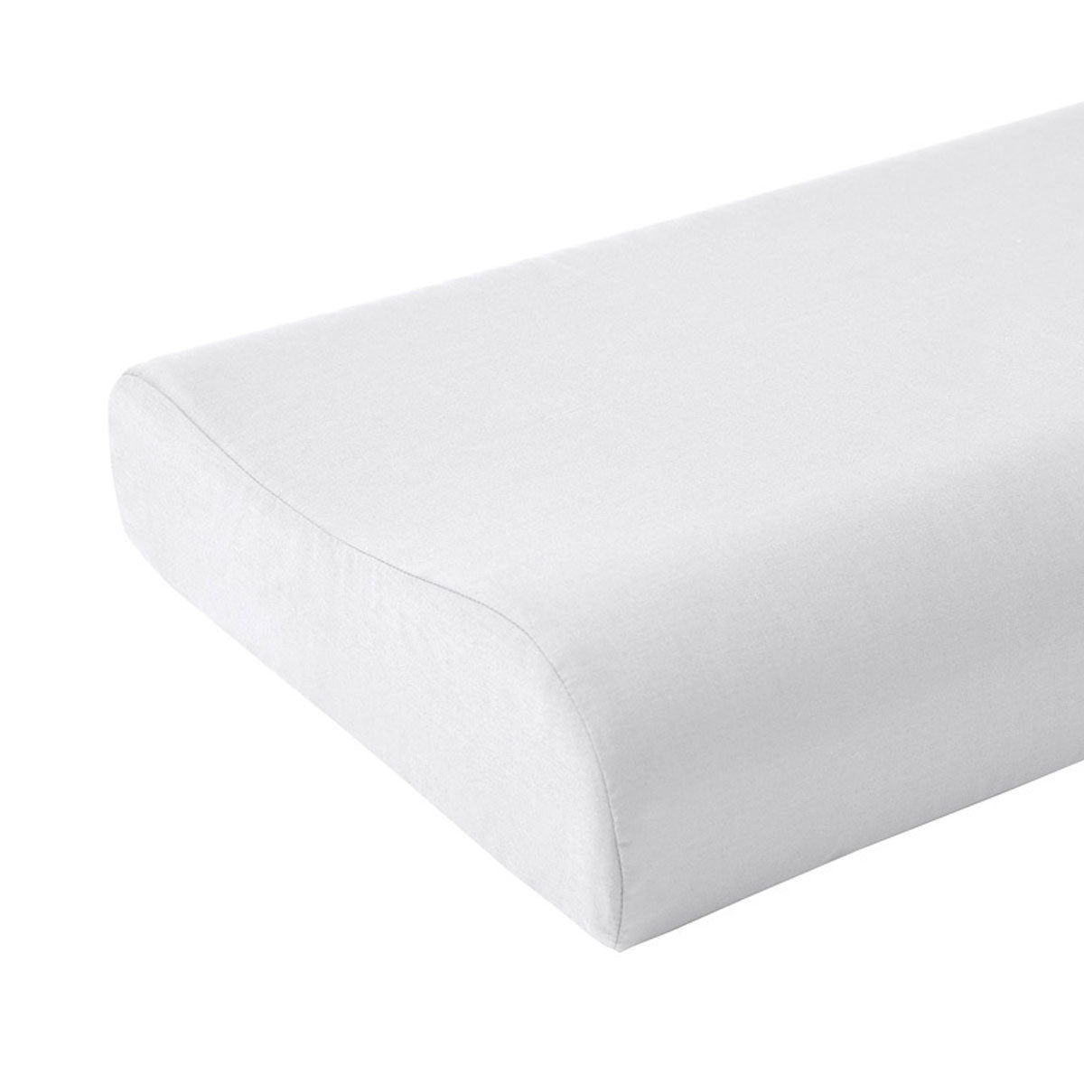 White Cotton Rich Contour Pillowcase 40x60x12cm
