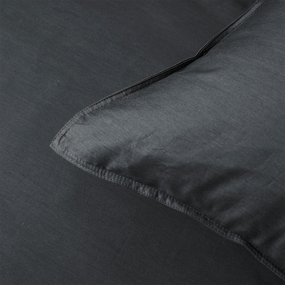 Charcoal 400TC Charcoal Bamboo Cotton Double Stitched Quilt Cover Set Double