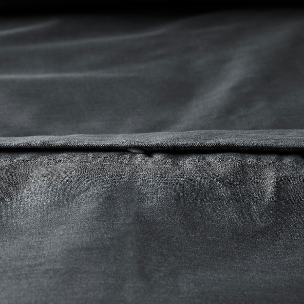 Charcoal 400TC Charcoal Bamboo Cotton Double Stitched Quilt Cover Set King