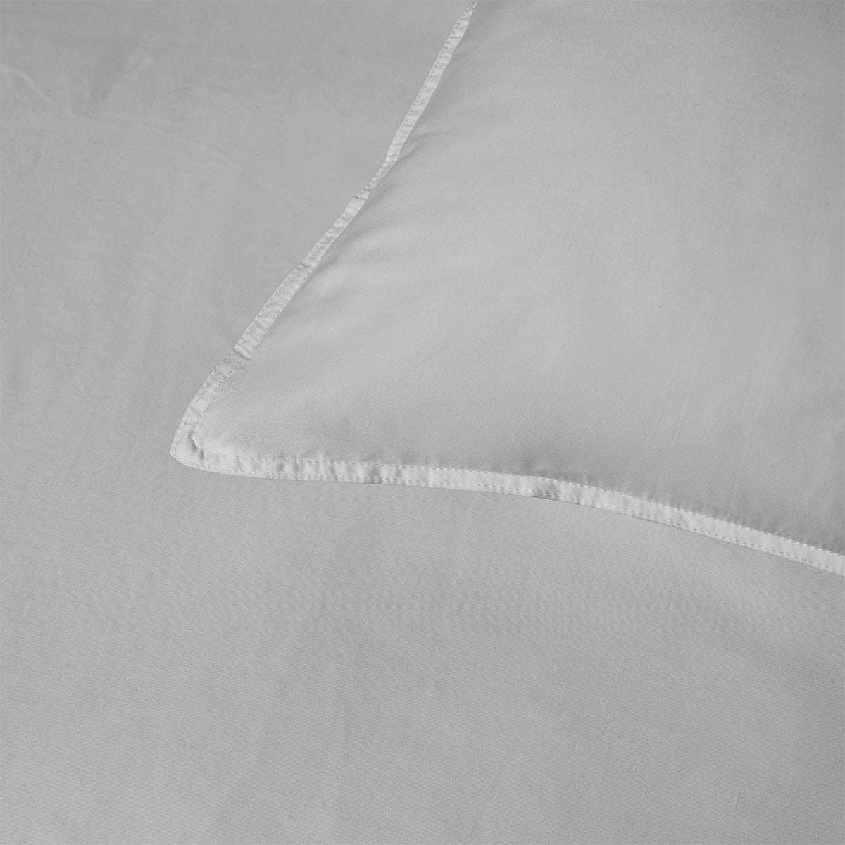 Grey 400TC Grey Bamboo Cotton Double Stitched Quilt Cover Set Queen