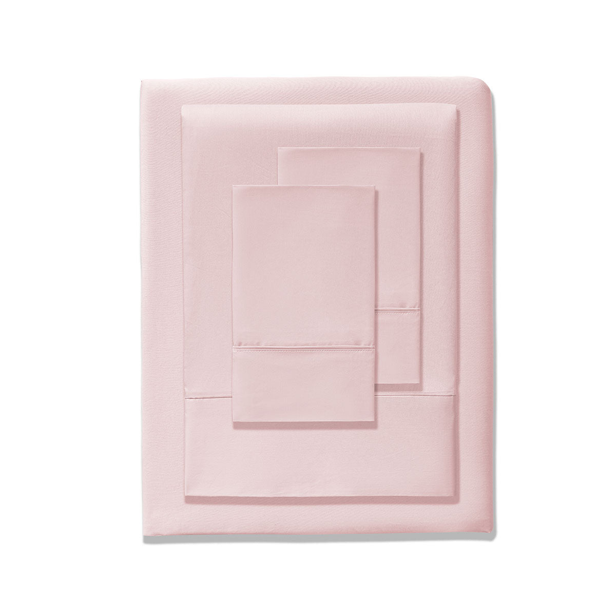 400TC Blush Bamboo Cotton Sheet Set 40cm Wall Queen