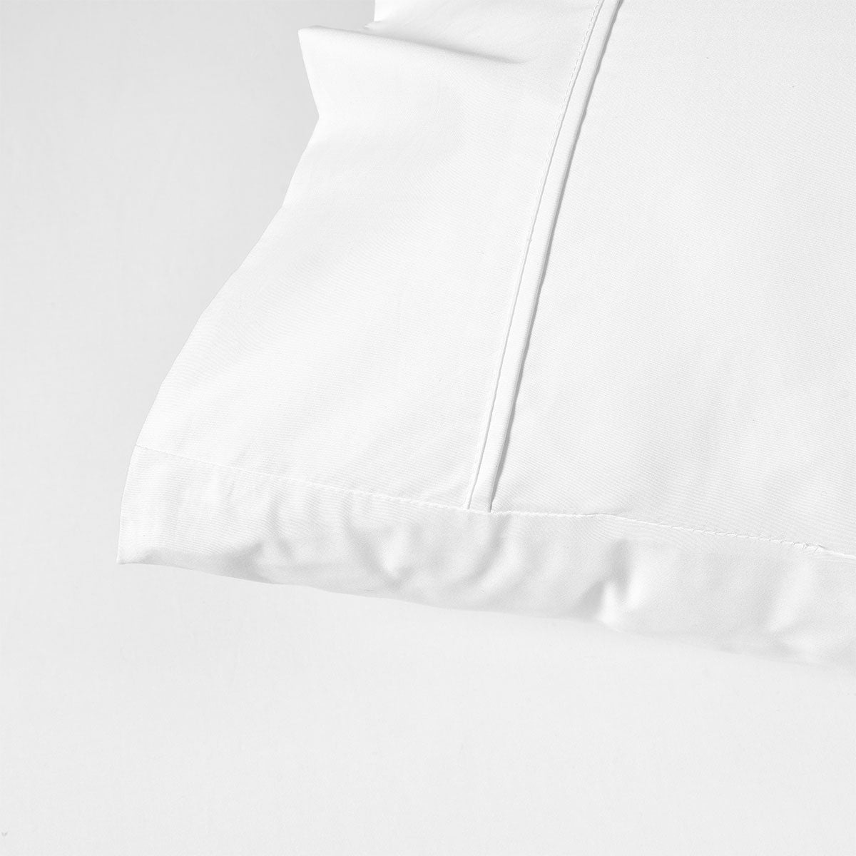400TC White Bamboo Cotton Sheet Set 40cm Wall Double