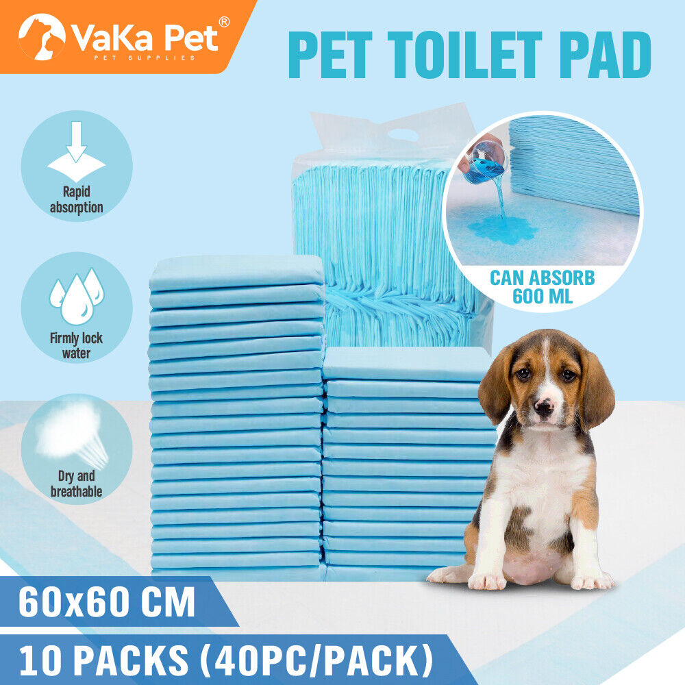 Pet Training Pad 400 Puppy Pads Toilet Pee Indoor Absorbent 60x60cm Dog