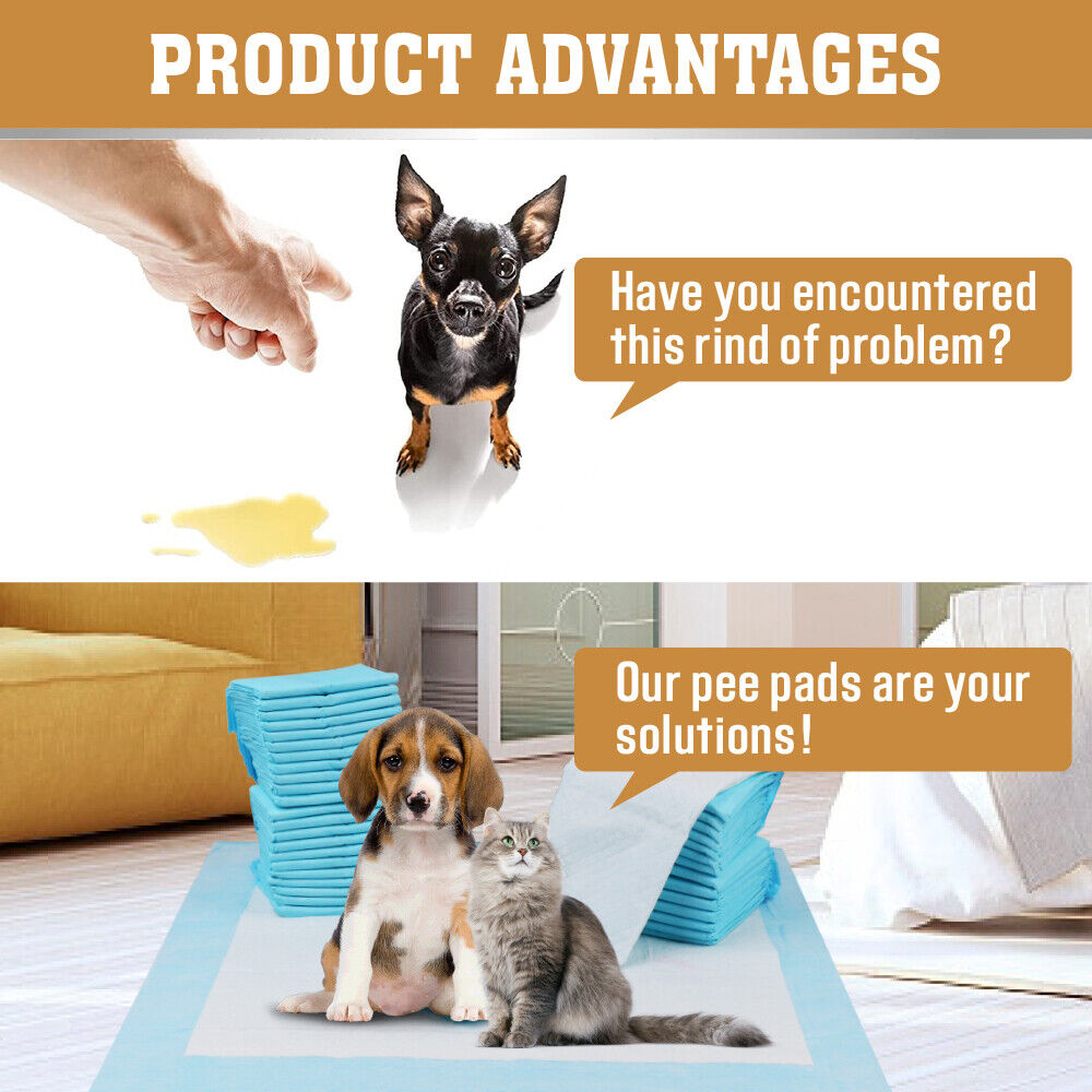 Pet Training Pad 400 Puppy Pads Toilet Pee Indoor Absorbent 60x60cm Dog