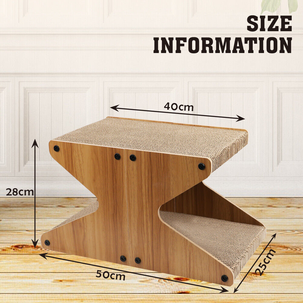 Cat Scratching Scratcher Board Cat Tree Pad Lounge Toy Corrugated Cardboard